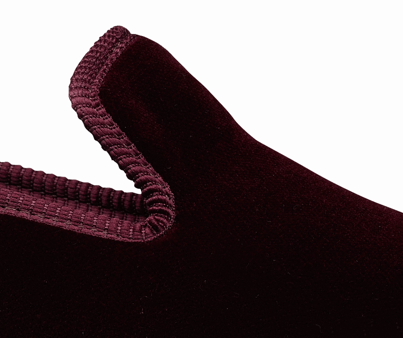 Plain Albert Burgundy Velvet