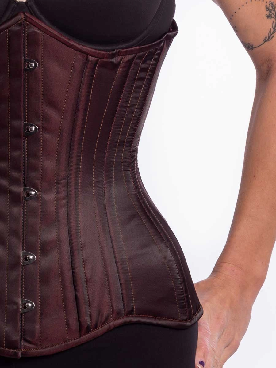 Satin Hourglass Curve Longline Underbust Corset : CS-426