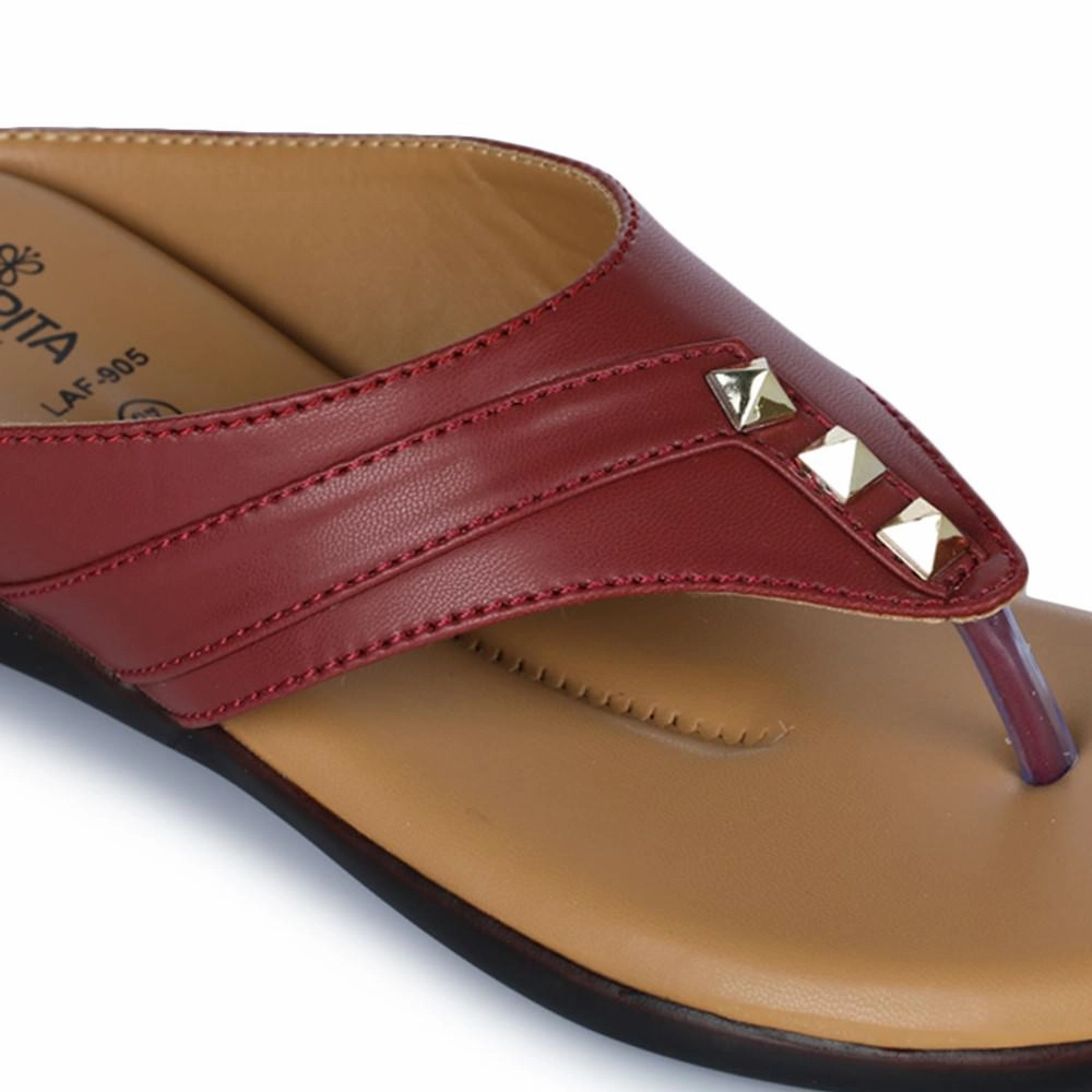 Senorita Casual (Cherry) Slipper For Women LAF-905 By Liberty
