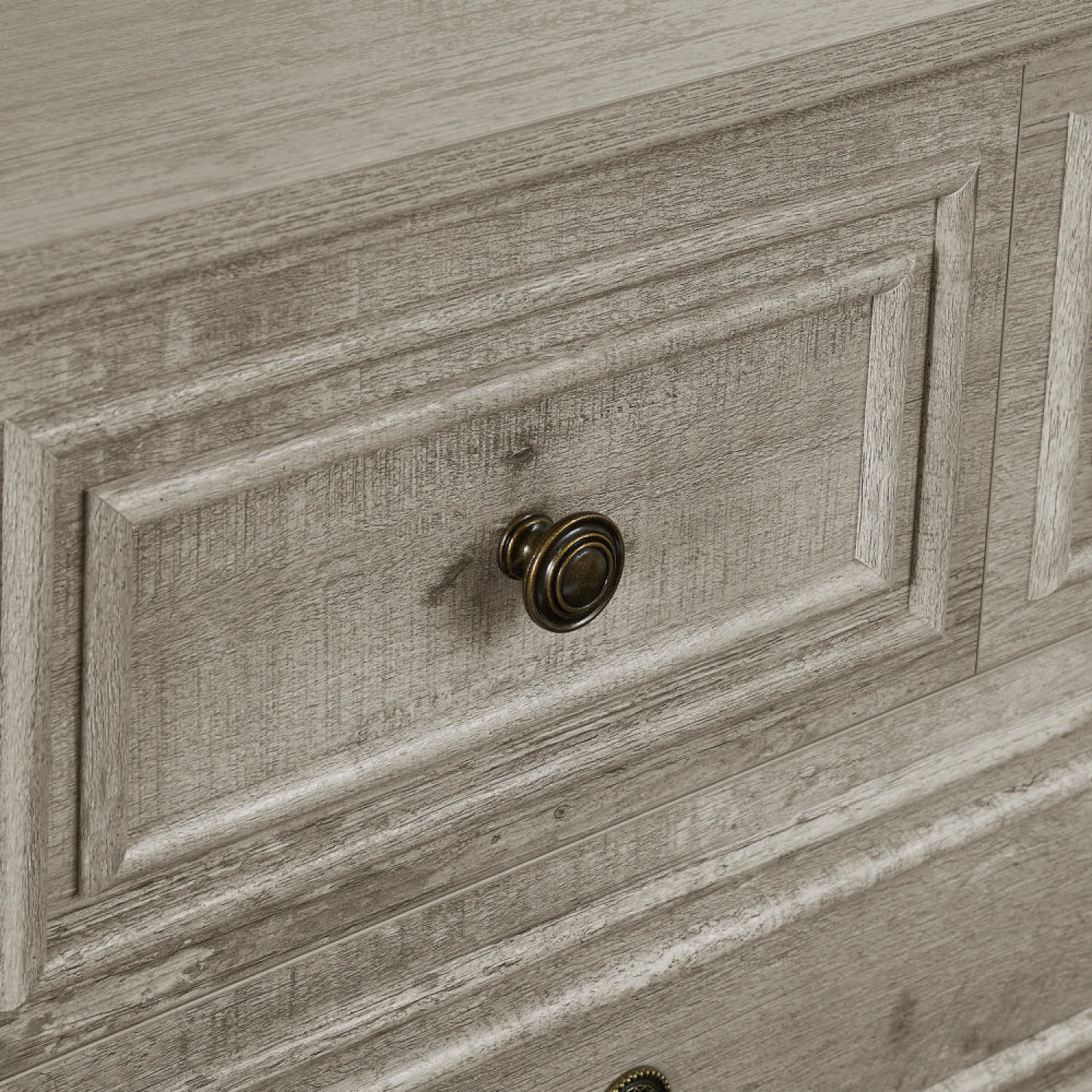 Streamdale Farmhouse 5-Drawer Dresser, Rustic White