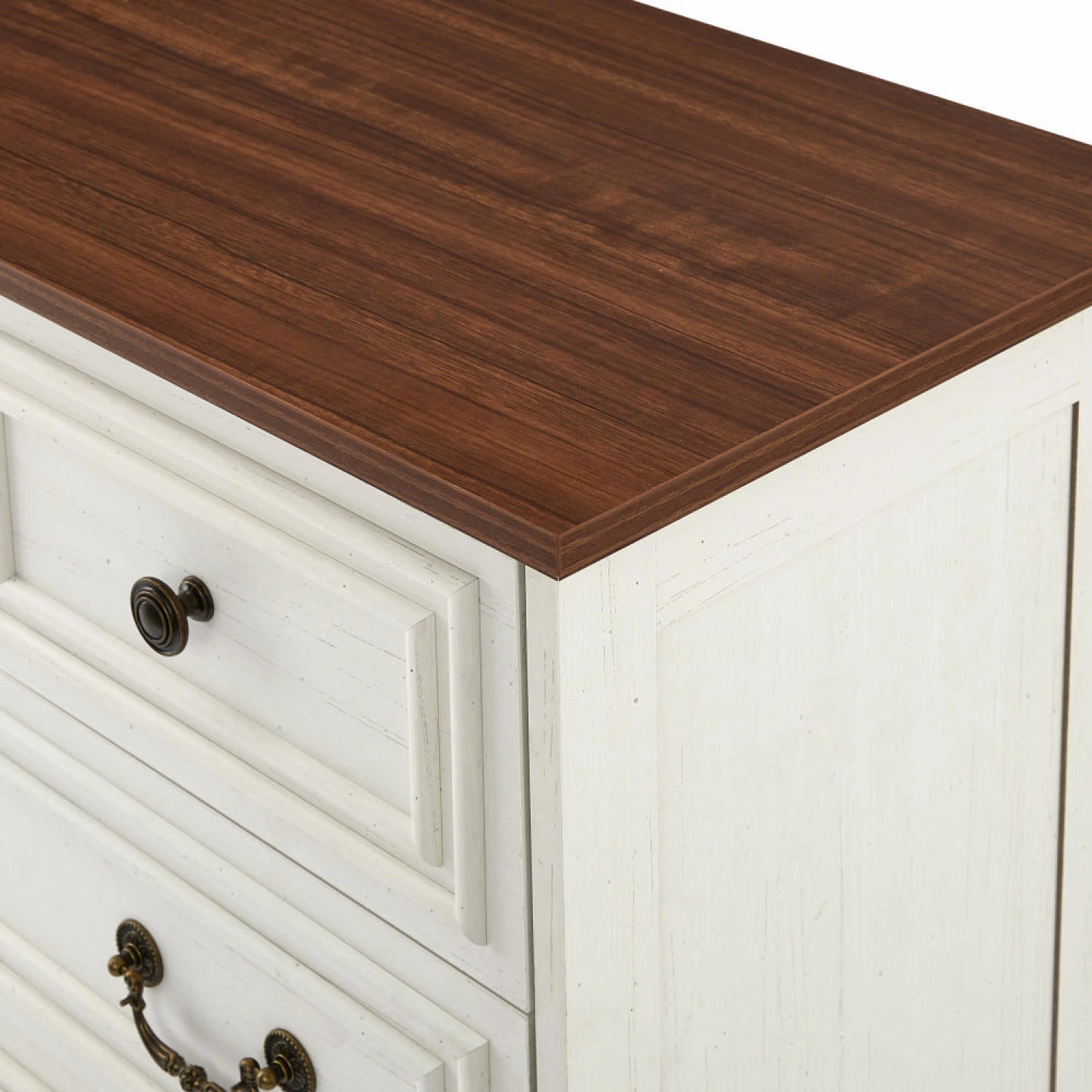 Streamdale White 5-Drawer Dresser - Bedroom Storage