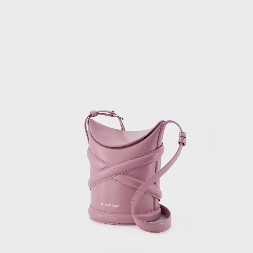 The Curve Hobo Bag  - Antic Pink - Leather