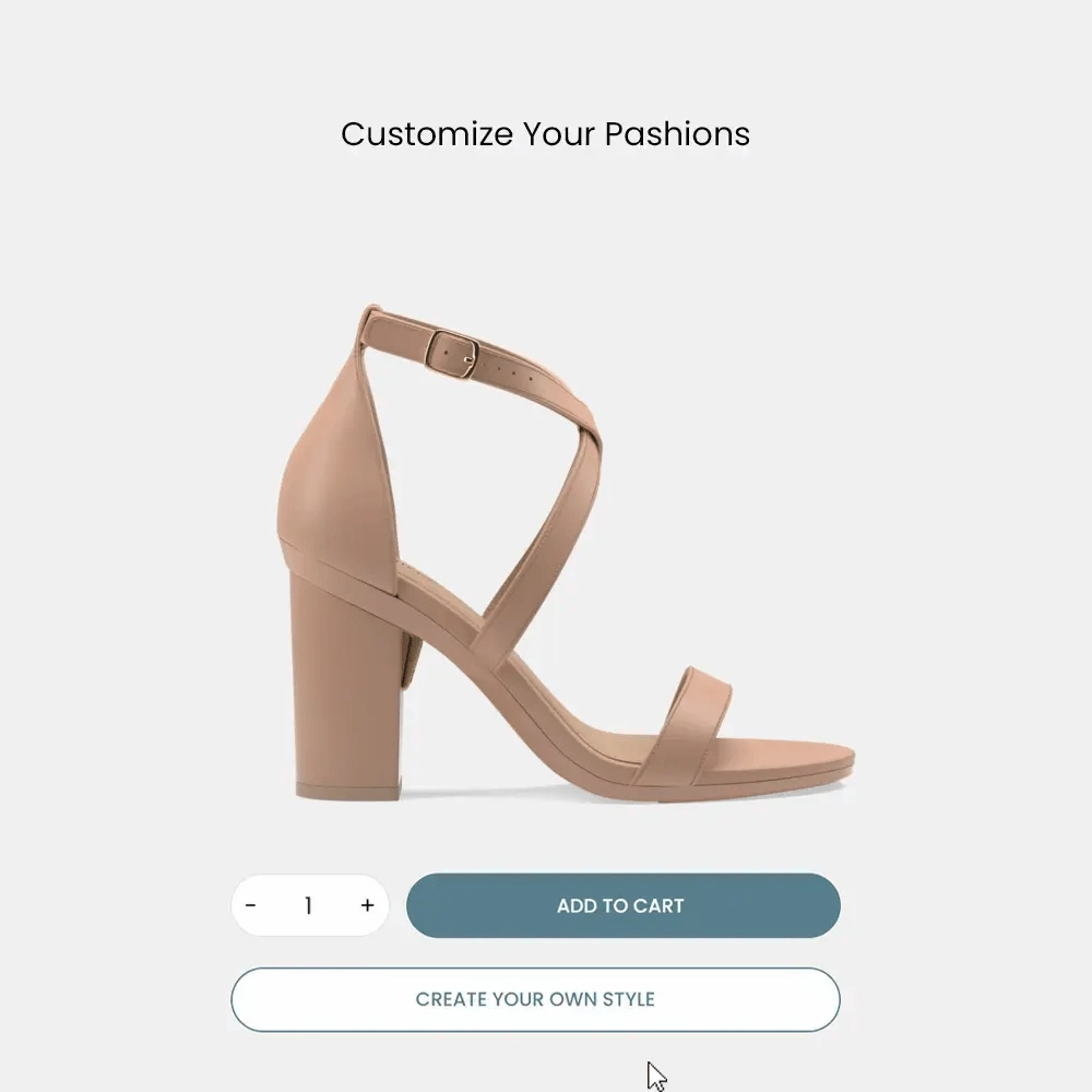 The Sandal - Latte Leather   Block Heel Kit 4 Latte