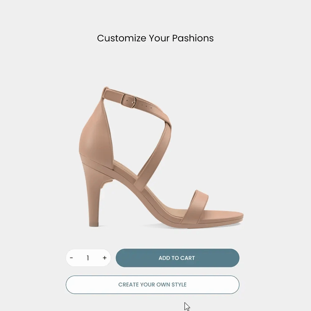 The Sandal - Latte Leather   Stiletto Heel Kit 4 Latte
