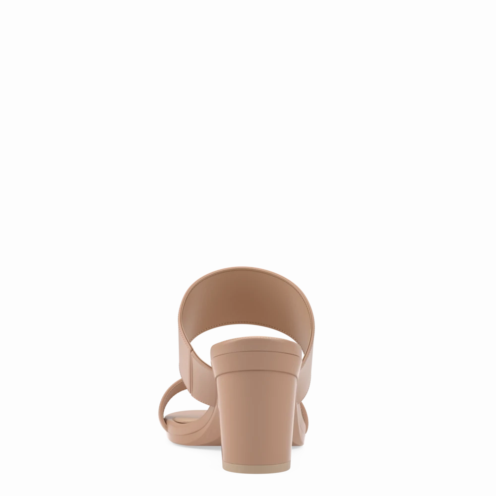 The Slide - Latte Leather 3 Block