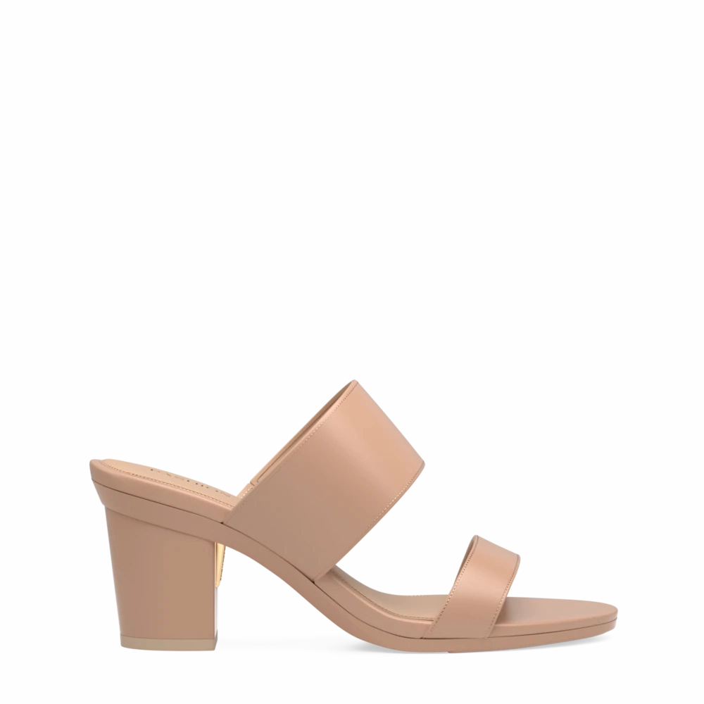 The Slide - Latte Leather 3 Block
