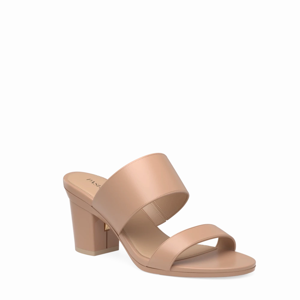 The Slide - Latte Leather 3 Block