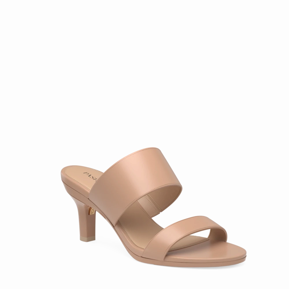 The Slide - Latte Leather 3 Stiletto