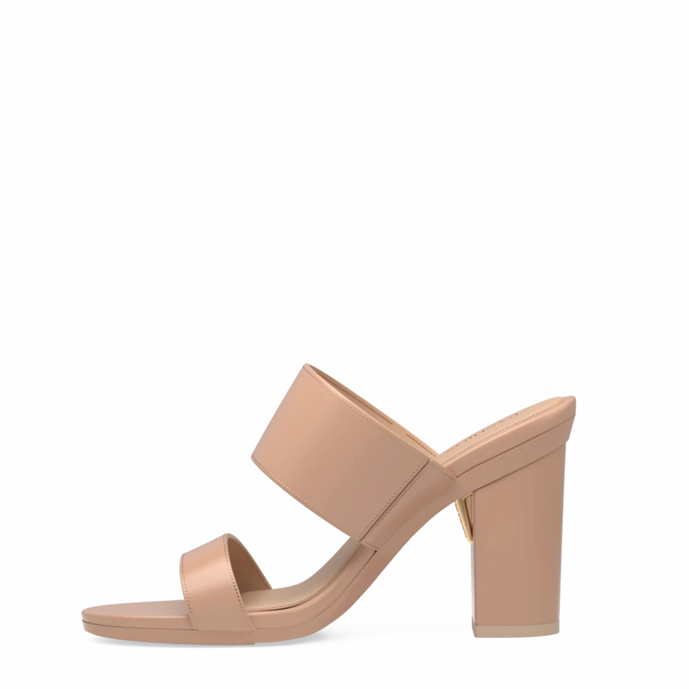 The Slide - Latte Leather 4 Block