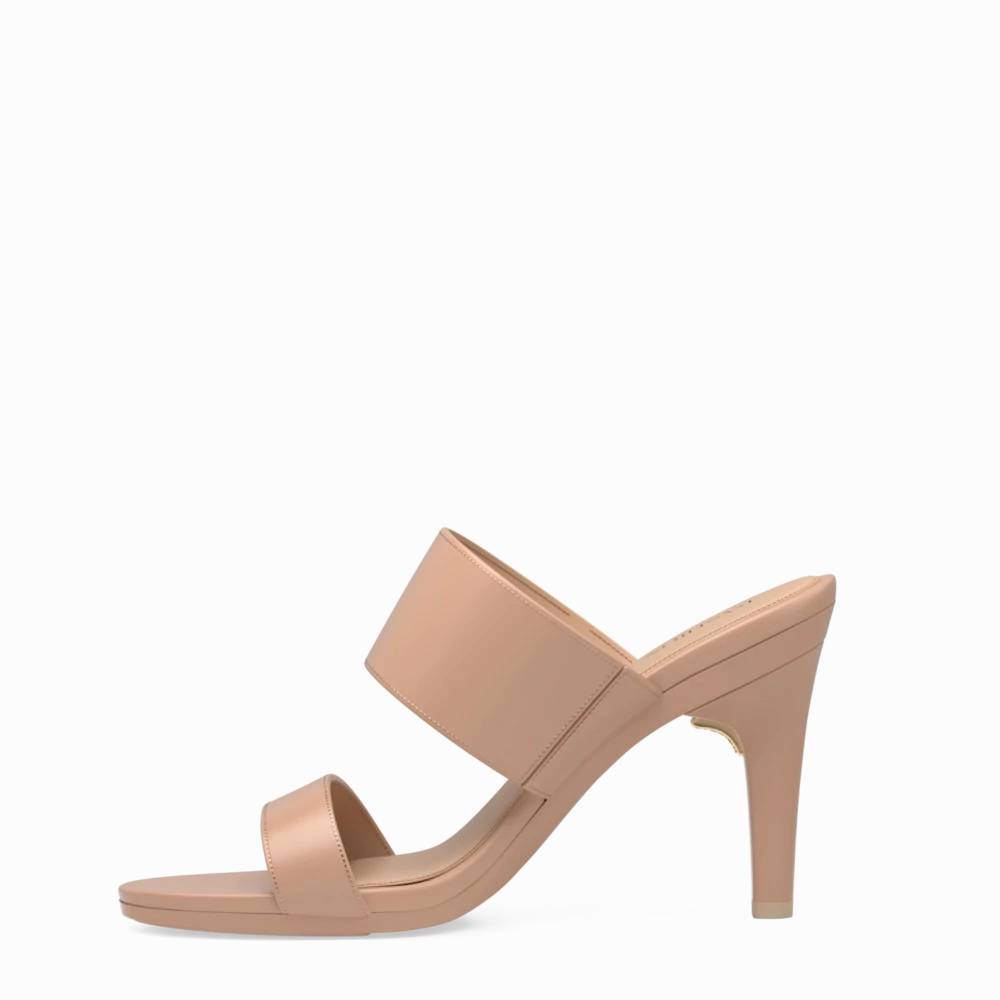 The Slide - Latte Leather 4 Stiletto