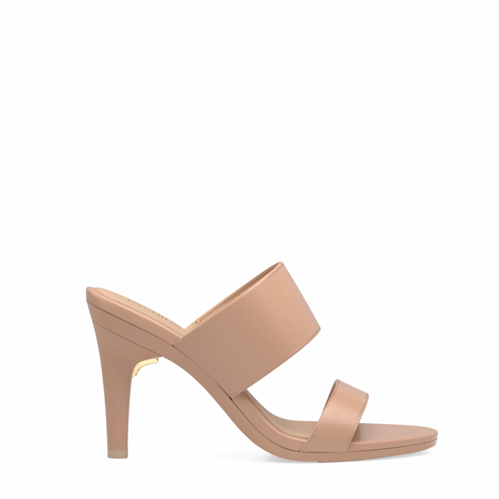 The Slide - Latte Leather 4 Stiletto