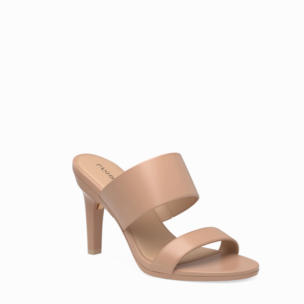 The Slide - Latte Leather 4 Stiletto