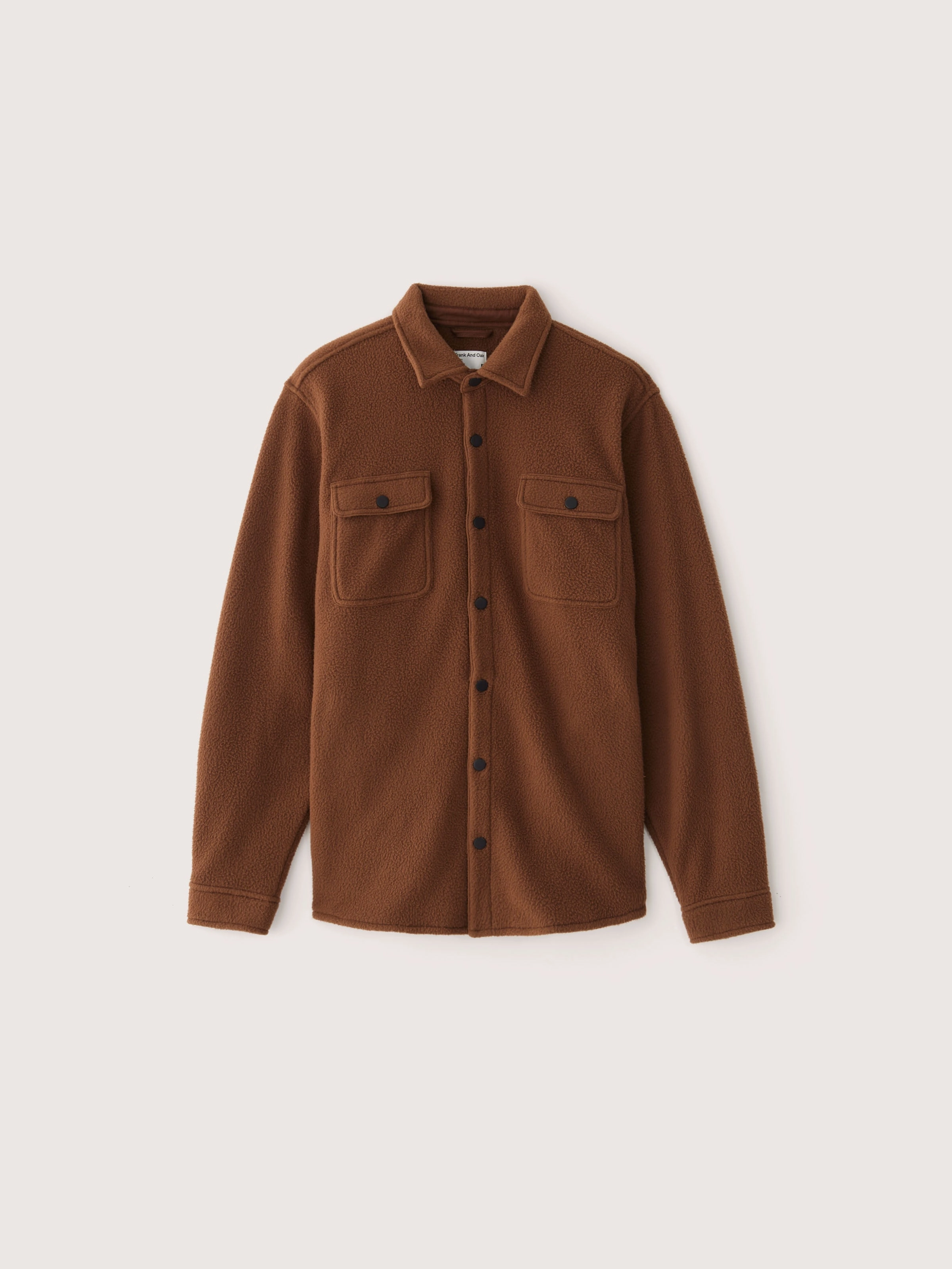 The Tundra Polar Fleece Overshirt in Cappuccino