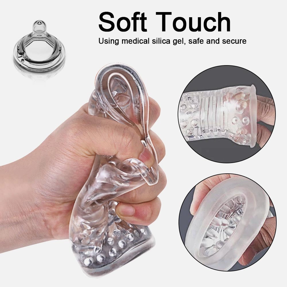 Thrusting & Rotating Male Masturbator Soft Silicone Sleeve K3