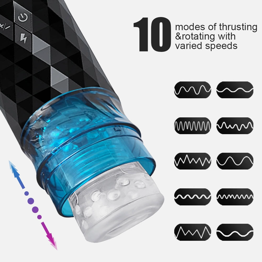 Thrusting & Rotating Male Masturbator Soft Silicone Sleeve K3