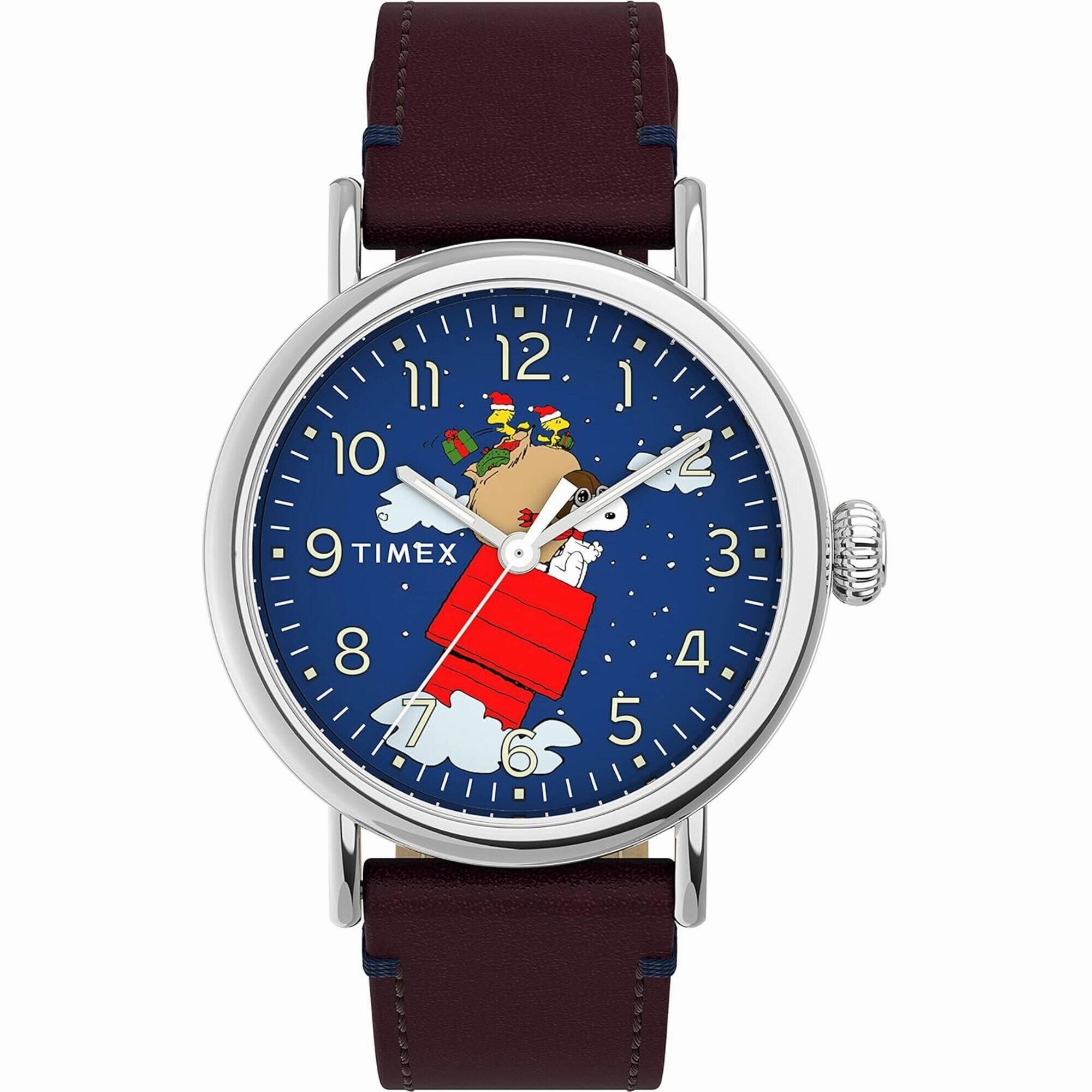 Timex Men's Watch - Standard Peanuts Snoopy and Woodstock Christmas | TW2U86500VQ