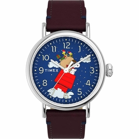 Timex Men's Watch - Standard Peanuts Snoopy and Woodstock Christmas | TW2U86500VQ