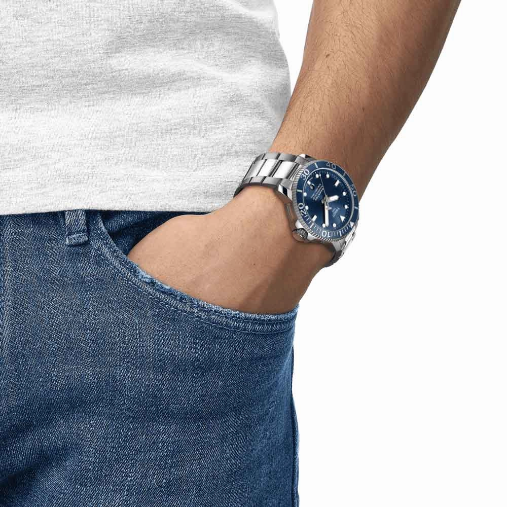 Tissot Seastar 1000 Powermatic 80 Blue Dial 43mm Automatic Gents Watch T1204071104103