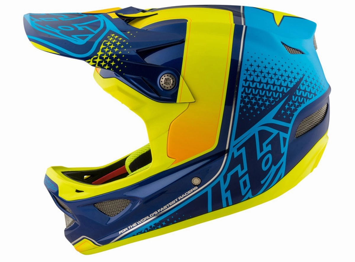 Troy Lee Designs D3 Composite Full Face Helmet - Starburst Yellow