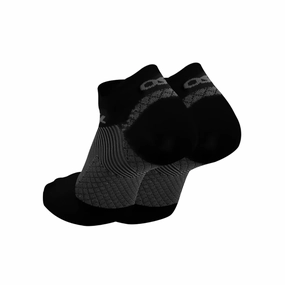 Unisex Plantar Fasciitis Sock (No Show) - Black