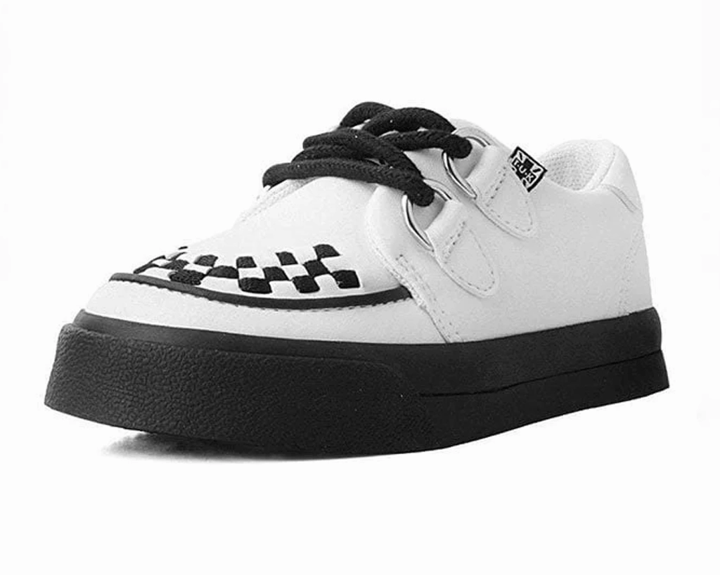 White TUKskin™ 2-Ring Creeper Toddler Sneaker