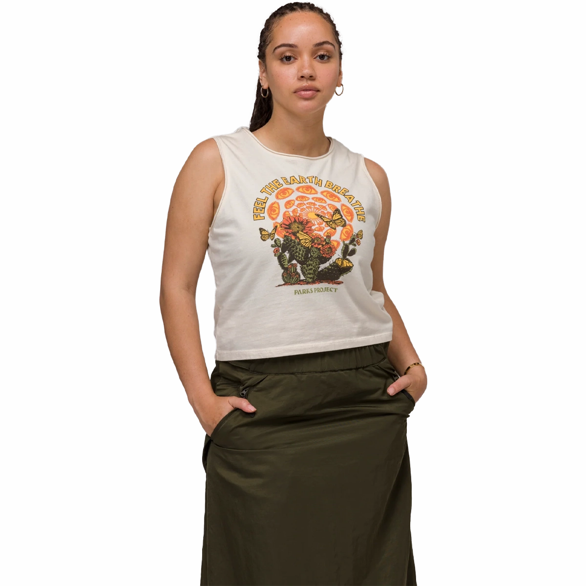 Women's Feel the Earth Breathe Butterfly Tank