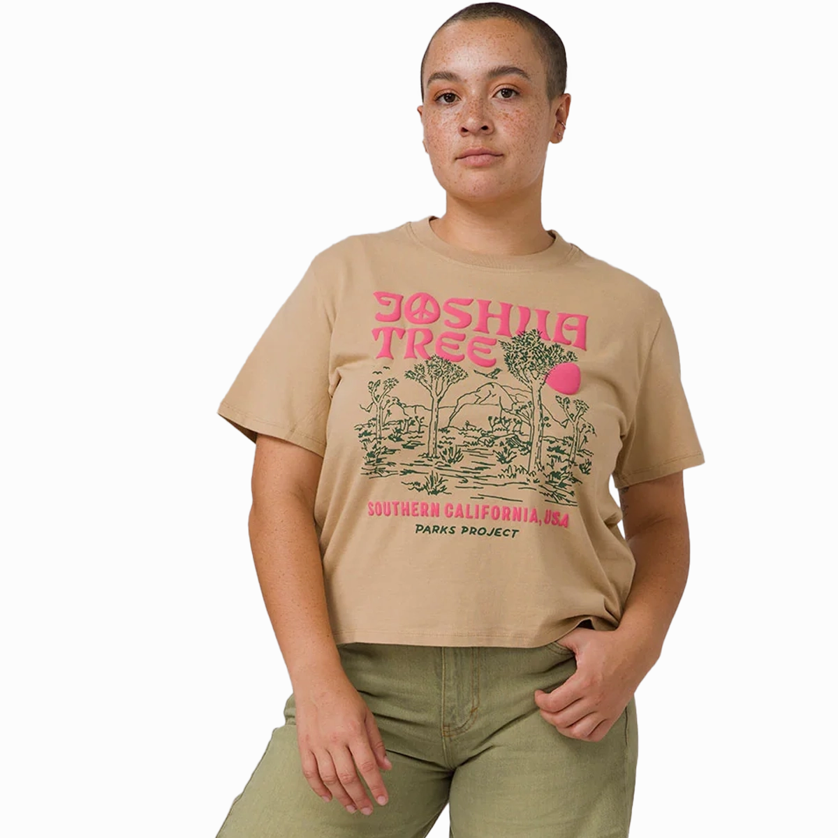 Women's Joshua Tree Puff Print Boxy Tee