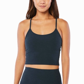 Women's Spacedye Slim Racerback Cropped Tank